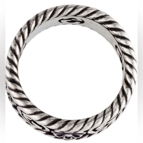 Gucci Sterling Silver GG Flower Ring size 6 🔥 full inclusion - COA box and bag - Picture 5 of 8